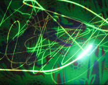 Dino1 Glow in the Dark Original Canvas 8x10" INCLUDES (1) FREE Purple Laser Pointer w/ Starry Tip