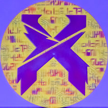 Head Banger Glow in the Dark Up-cycled Vinyl Records 12x12" INCLUDES (2) FREE Purple Laser Pointers