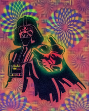 Hyphy Invader 2 Glow in the Dark Original Canvas 11x14" INCLUDES (2) FREE Purple Laser Pointer w/ Starry Tip