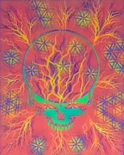 Stealie Medium 1 Glow in the Dark Original Canvas 11x14" INCLUDES (2) FREE Purple Laser Pointer w/ Starry Tip