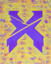 Head Banger 2 Medium Glow in the Dark Original Canvas 11x14" INCLUDES (2) FREE Purple Laser Pointer w/ Starry Tip