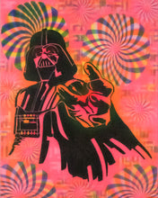 Hyphy Invader 2 Glow in the Dark Original Canvas 11x14" INCLUDES (2) FREE Purple Laser Pointer w/ Starry Tip