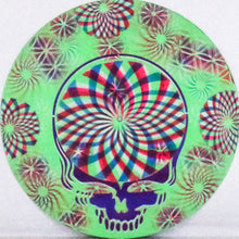 Stealie Glow in the Dark Up-cycled Vinyl Records 12x12" INCLUDES (2) FREE Purple Laser Pointers