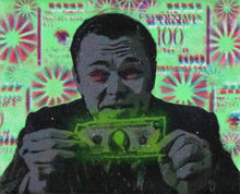 Wolf of Wall Street Small Glow in the Dark Original Canvas 8x10" INCLUDES (1) FREE Purple Laser Pointer w/ Starry Tip