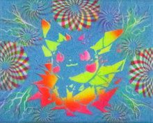 Poke Me Man Small Glow in the Dark Original Canvas 8x10" INCLUDES (1) FREE Purple Laser Pointer w/ Starry Tip