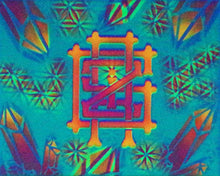 G'wald 3 Small Glow in the Dark Original Canvas 8x10" INCLUDES (1) FREE Purple Laser Pointer w/ Starry Tip