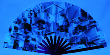 Clack Fans ALL OVER GLOW FAN- 3D Cubes Printed Design includes FREE Mini Black light