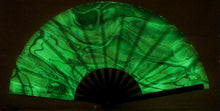 Clack Fans ALL OVER GLOW FAN- Marble Printed Design includes FREE Mini Black light
