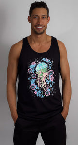 Black Hyph Jelly- Glow in the Dark UNISEX TANK includes FREE MINI BLACK LIGHT