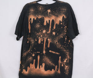 Bleach Art One of a Kind Wearable Art Extra-Large TShirt w/ Free Black Light