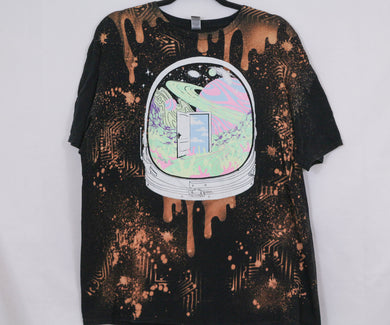 Bleach Art One of a Kind Wearable Art Extra-Large TShirt w/ Free Black Light
