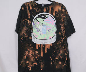 Bleach Art One of a Kind Wearable Art Extra-Large TShirt w/ Free Black Light