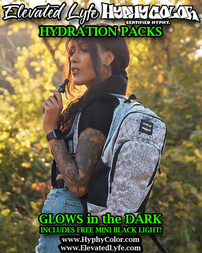 Updated 2024 Now Available- Elevated Lyfe x Hyphy Color Hydration Backpack (2L) INCLUDES FREE LASER POINTER