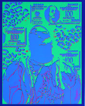 Glow in the Dark Art Print #10 Hyphy Biggie 2 SIZES includes free mini black light!!