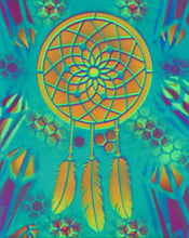 Hyphy Dream Catcher Glow in the Dark Original Canvas 8x10" INCLUDES (1) FREE Purple Laser Pointer w/ Starry Tip