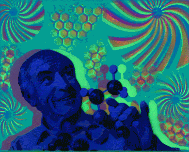 Hyphy Hoffman Glow in the Dark Original Canvas 8x10