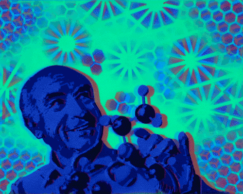 Hyphy Hoffman Glow in the Dark Original Canvas 8x10