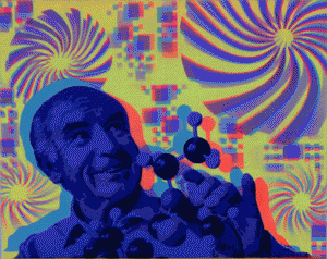 Hyphy Hoffman Glow in the Dark Original Canvas 8x10" INCLUDES (1) FREE Purple Laser Pointer w/ Starry Tip