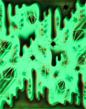Hyphy Drip-5 Glow in the Dark Original Canvas 16x20" INCLUDES (4) FREE Purple Laser Pointer