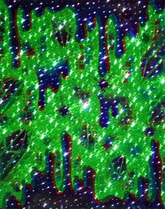 Hyphy Drip-5 Glow in the Dark Original Canvas 16x20" INCLUDES (4) FREE Purple Laser Pointer