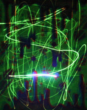Hyphy Drip-5 Glow in the Dark Original Canvas 16x20" INCLUDES (4) FREE Purple Laser Pointer