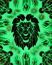 Hyphy Lion Glow in the Dark Original Canvas 11x14" INCLUDES (2) FREE Purple Laser Pointer w/ Starry Tip