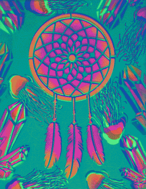 Hyphy Dreams of Jellies Glow in the Dark Original Canvas 11x14