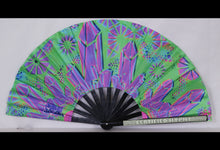 Hyphy UV Reactive Clack Fans Green- Crystals w/ GLOW IN THE DARK STICKER includes FREE Mini Black light