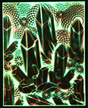 Glow in the Dark Art Print #6 Hyphy Crystals 12x15" includes free mini black light!!
