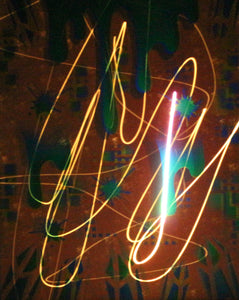 Hyphy Drip-4 Glow in the Dark Original Canvas 11x14" INCLUDES (2) FREE Purple Laser Pointer w/ Starry Tip