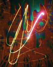 Hyphy Drip-4 Glow in the Dark Original Canvas 11x14" INCLUDES (2) FREE Purple Laser Pointer w/ Starry Tip
