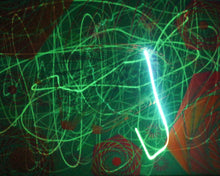 Hyphy Falcon-2 Glow in the Dark Original Canvas 11x14" INCLUDES (2) FREE Purple Laser Pointer w/ Starry Tip