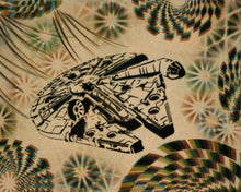 Hyphy Falcon Glow in the Dark Original Canvas 11x14" INCLUDES (2) FREE Purple Laser Pointer w/ Starry Tip