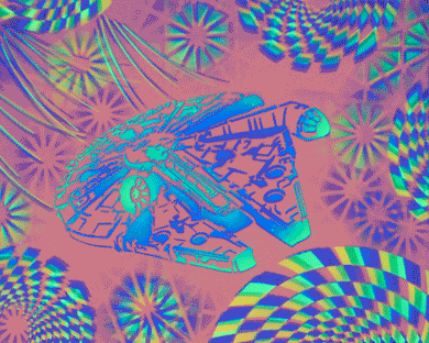 Hyphy Falcon Glow in the Dark Original Canvas 11x14