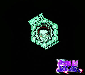 Wick-It The Instigator Official Hyphy Color Tshirt Black includes FREE LED MINI BLACK LIGHT