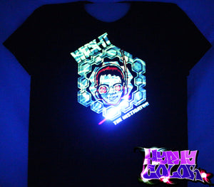 Wick-It The Instigator Official Hyphy Color Unisex Tank Top Black includes FREE LED MINI BLACK LIGHT