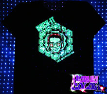 Wick-It The Instigator Official Hyphy Color Tshirt Black includes FREE LED MINI BLACK LIGHT