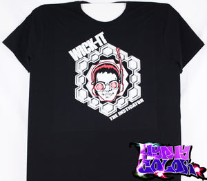 Wick-It The Instigator Official Hyphy Color Tshirt Black includes FREE LED MINI BLACK LIGHT