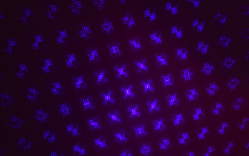 UV 5mw Purple Laser Pointer w/ Starry KALEIDOSCOPE TIP