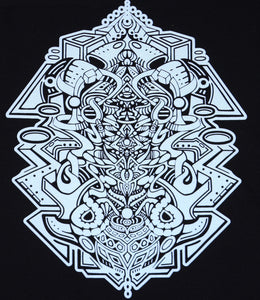Stephen Kruse Glow in the Dark Unisex Tanks Black includes FREE MINI BLACK LIGHT