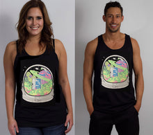 Deep Space Hyph- Glow in the Dark UNISEX TANK TOP includes FREE MINI BLACK LIGHT