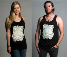 Totemical Glow in the Dark Unisex Tanks Black includes FREE MINI BLACK LIGHT